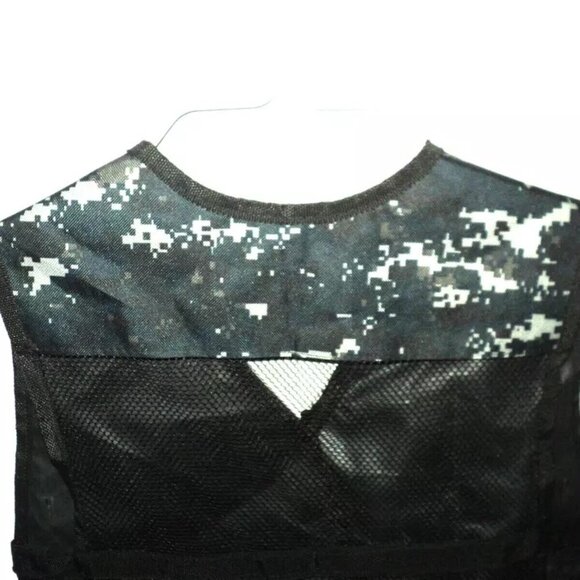 Blasters & Nerf Dart Guns Kids Gaming Tactical Jacket Camouflage One Size Black - Picture 5 of 6